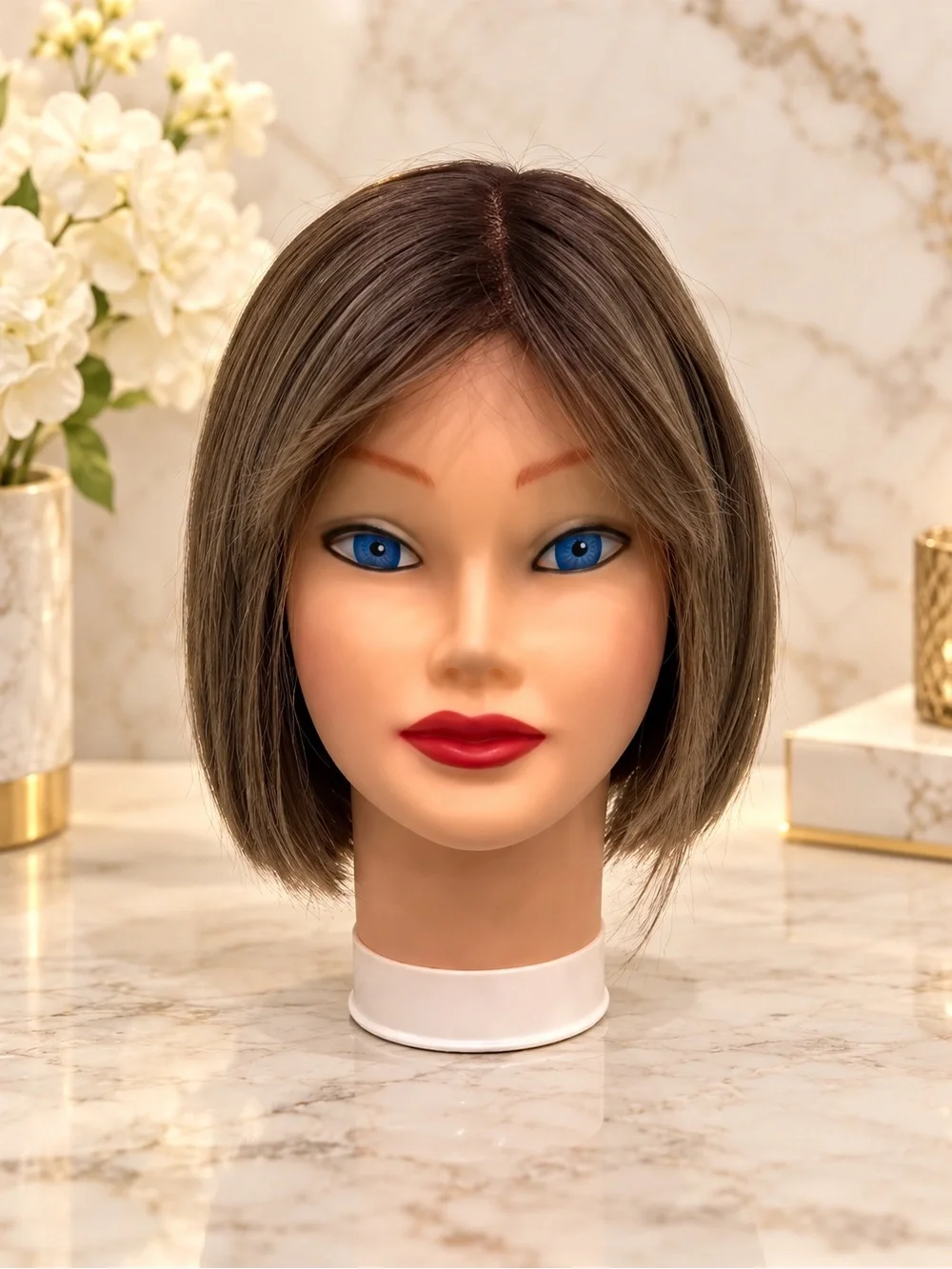 Ombre Ash Blonde Sensationnel Synthetic Cloud 9 Swiss Lace Short Wig